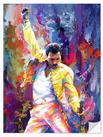 Wall sticker Freddie Mercury Pop Art Portrait - Leon Devenice