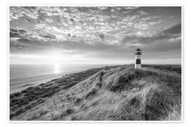 Wall art print Lighthouse List East - Jan Christopher Becke
