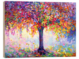 Wood print Tree of Happiness - Leon Devenice