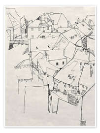 Wall art print The arch of houses - Egon Schiele
