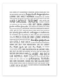 Poster Life is Wonderful (German) - Heyduda