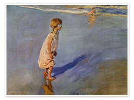 Wall art print Girl With Blue Ribbon, 1908 - Joaquín Sorolla y Bastida