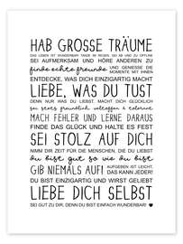 Poster Love yourself (German) - Heyduda