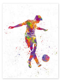Wall art print Soccer Player XXVII - nobelart