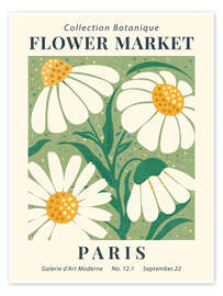 Wall art print Flower Market, Paris, Chamomile - TAlex