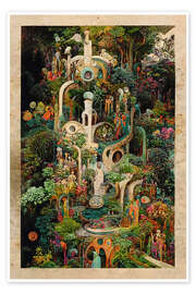 Wall art print Magic Gardens - Collage I - Mariusz Flont