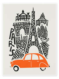 Wall art print Paris - Fox &amp; Velvet