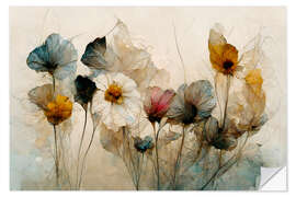 Wall sticker Dried Flower Arrangement - treechild