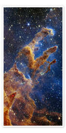Poster James Webb Space Telescope - Pillars of Creation - NASA