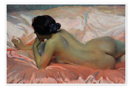 Wall art print Nude Woman (detail) - Joaquín Sorolla y Bastida