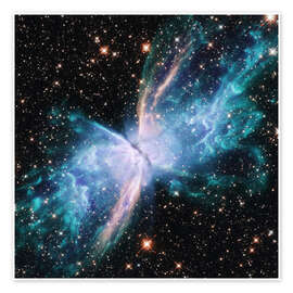 Poster Butterfly Nebula, Hubble Space Telescope, 2022 - NASA