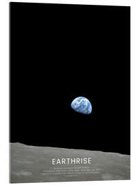 Acrylic print Earthrise - Apollo 8 - NASA