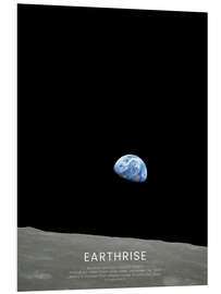 Foam board print Earthrise - Apollo 8 - NASA