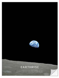 Wall sticker Earthrise - Apollo 8 - NASA