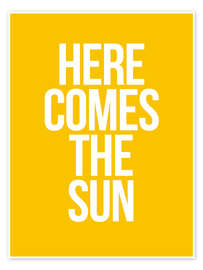 Poster Here Comes the Sun - Typobox