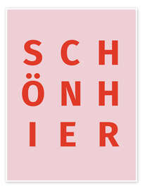 Poster Schön Hier II - Typobox