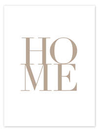 Wall art print HOME I - Typobox
