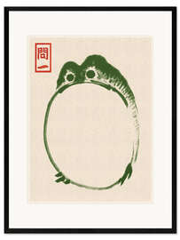 Framed art print Grumpy Toad II - Matsumoto Hoji