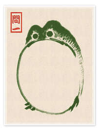 Wall art print Grumpy Toad II - Matsumoto Hoji