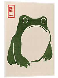 Foam board print Grumpy Toad I - Matsumoto Hoji