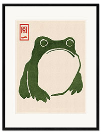 Framed art print Grumpy Toad I - Matsumoto Hoji