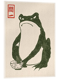 Acrylic print Grumpy Toad III - Matsumoto Hoji