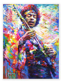 Wall art print Jimi Hendrix II - Leon Devenice