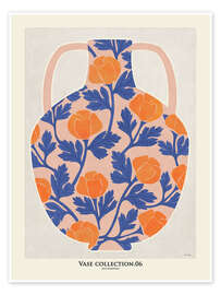 Wall art print Vase with poppies - EL BUEN LIMÓN