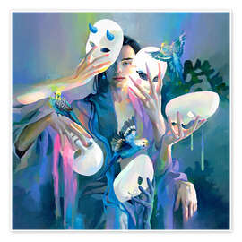 Wall art print Fluid - Eva Gamayun