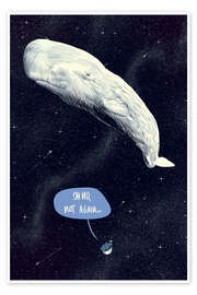 Wall art print The Hitchhiker's Guide to the Galaxy - Paola Morpheus