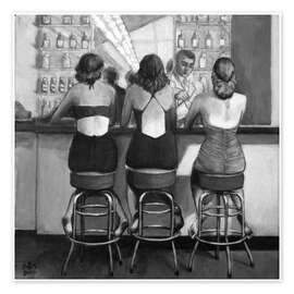 Wall art print Soda Fountain - Sarah Morrissette