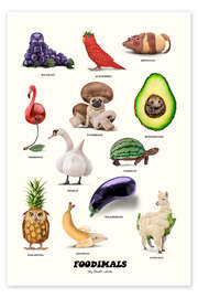 Wall art print Foodimals - Jonas Loose