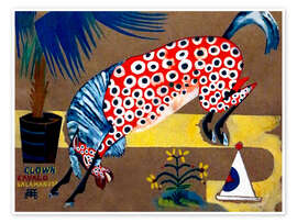 Wall art print Clown, Horse, Salamander, 1911 - Amadeo de Souza-Cardoso
