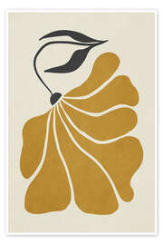 Wall art print Organic Yellow Flower II - Olga Telnova