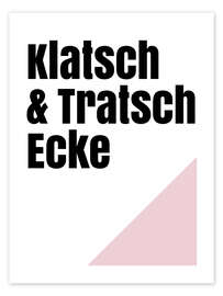 Wall art print Klatsch &amp; Tratsch Ecke I - Typobox