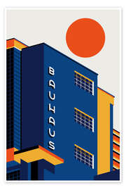 Wall art print Bauhaus Building - Bo Lundberg