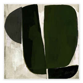 Poster Abstract dark green