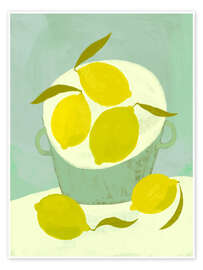 Wall art print Five Lemons - Marco Marella