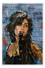 Poster Amy Winehouse Pop-Art Portrait - Simona Zecca