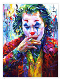 Wall art print Smoking Joker Pop Art - Leon Devenice