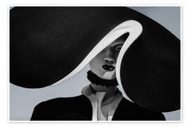 Poster Glyph - Woman in Hat