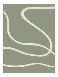 Wall art print Beige Lines II - Pictufy Studio