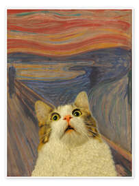 Wall art print The Scream - Cat III - Artelele