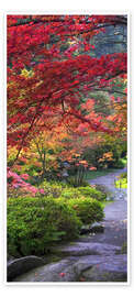 Door poster Path in a Japanese garden - Janell Davidson
