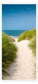 Door poster Path to the beach - Reiner Würz