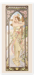 Door poster The Four Times of the Day - Brightness of Day, 1899 - Alfons Mucha