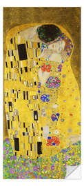 Door sticker The Kiss (detail) - Gustav Klimt
