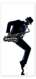 Door poster Jazz saxophone
