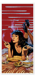 Door poster Pulp Fiction - Nikita Abakumov