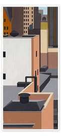 Door poster Manhattan Mosaic - George Ault